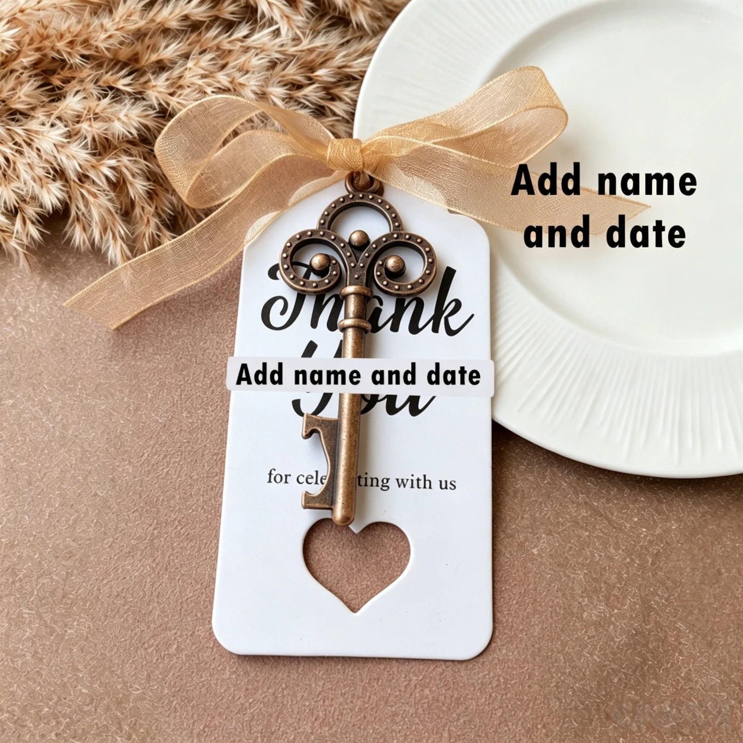 Wedding Souvenirs Gifts for Guests Key Beer Bottle Opener Keyring/Keychain Custom Wedding Favors Gifts Rustic Party Souvenirs