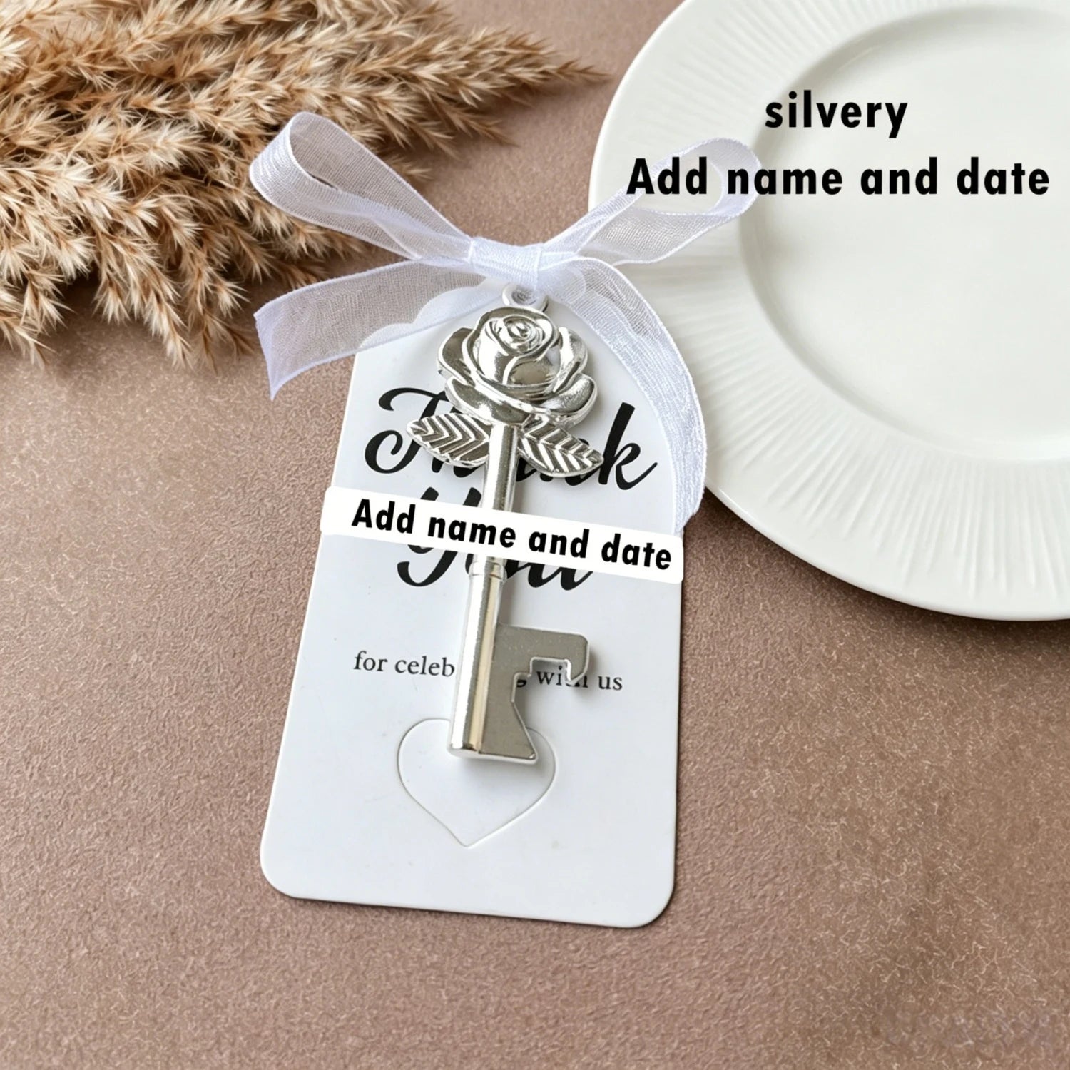 Wedding Souvenirs Gifts for Guests Key Beer Bottle Opener Keyring/Keychain Custom Wedding Favors Gifts Rustic Party Souvenirs