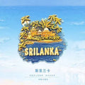 Sri Lanka Travel Souvenirs Creative Three-dimensional Resin Magnets Refrigerator Stickers Characteristic Souvenirs Gift Giving D