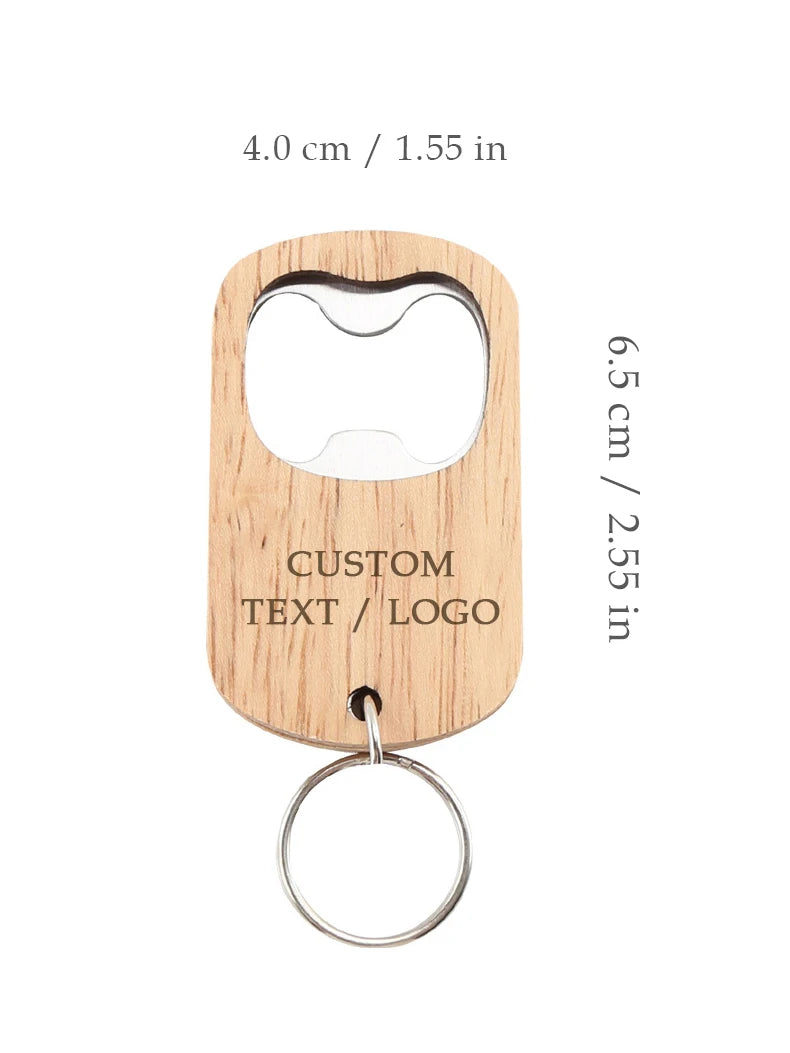 Wedding Souvenirs for Guests Personalized Wooden Keychain Bottle Openers Wedding Guest Gifts Party Favors Personalised Key Rings